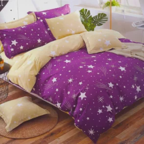 lila csillagos ágyneműhuzat garnitúra