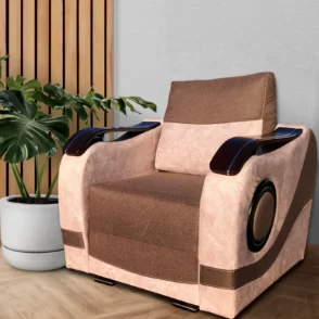 Rafi fotel barna-bézs színkombinációban