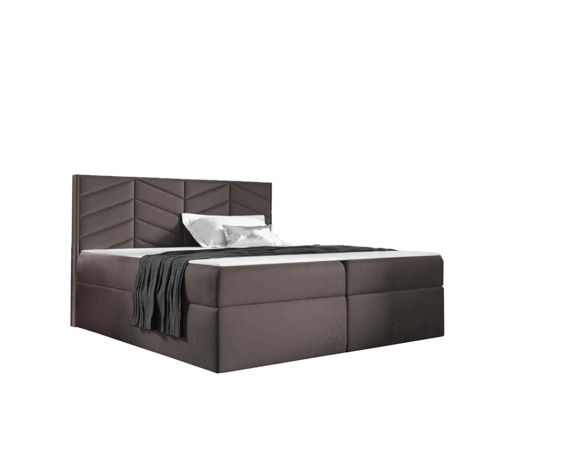 st6 boxspring ágy sötétbarna st6 boxspring ágy sötétbarna