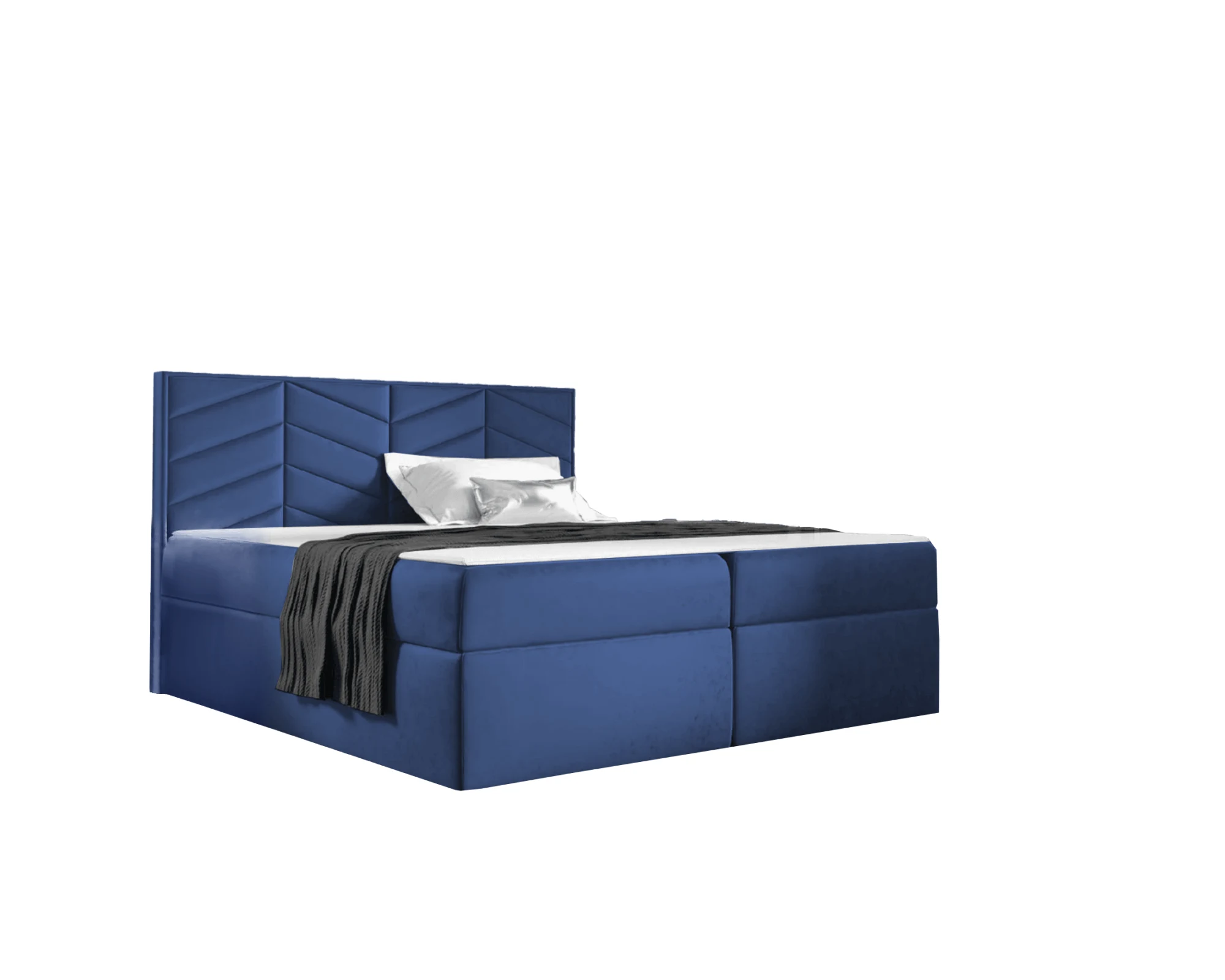 st6 boxspring ágy sötétkék st6 boxspring ágy sötétkék