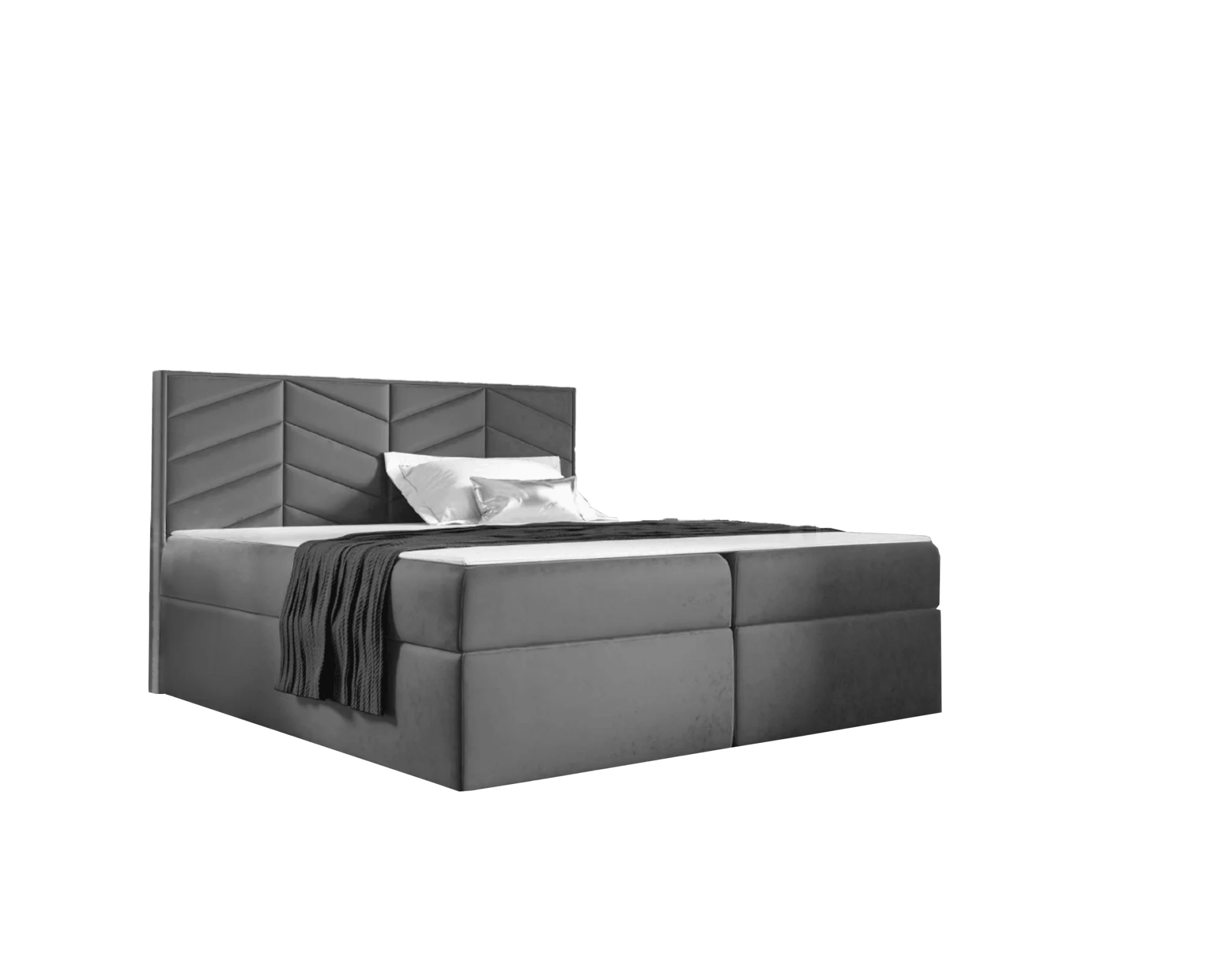 st6 boxspring ágy sötétszürke st6 boxspring ágy sötétszürke