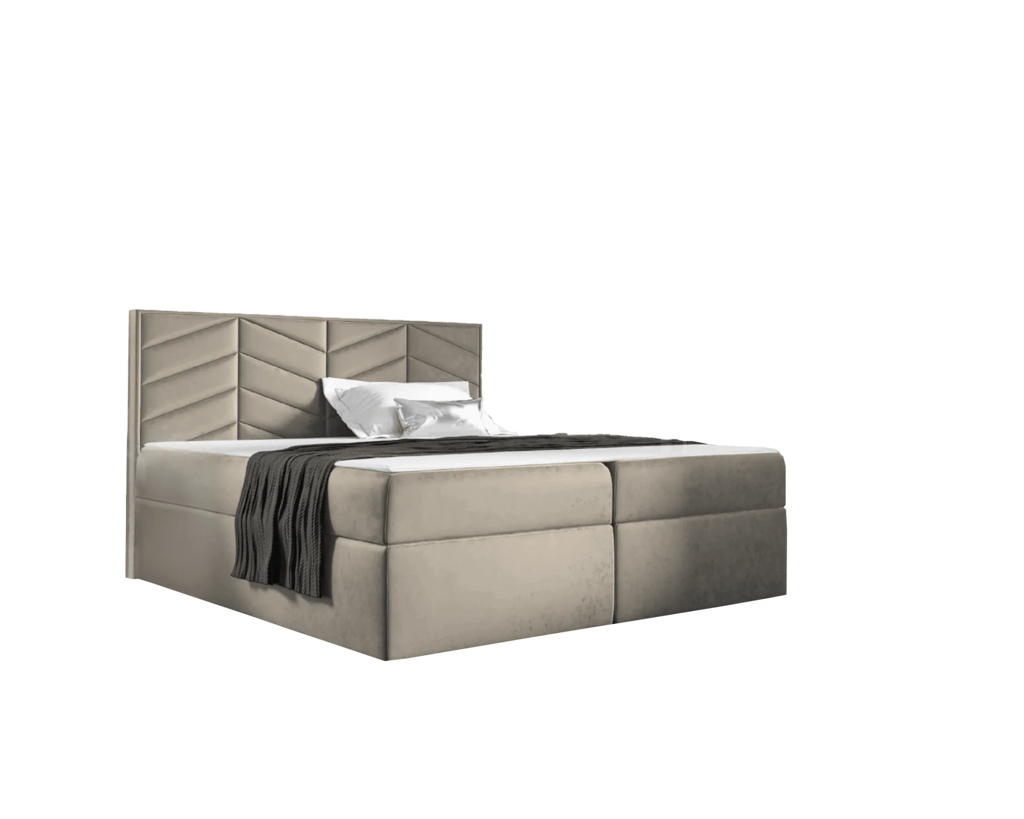 st6 boxspring ágy világosbézs st6 boxspring ágy világosbézs