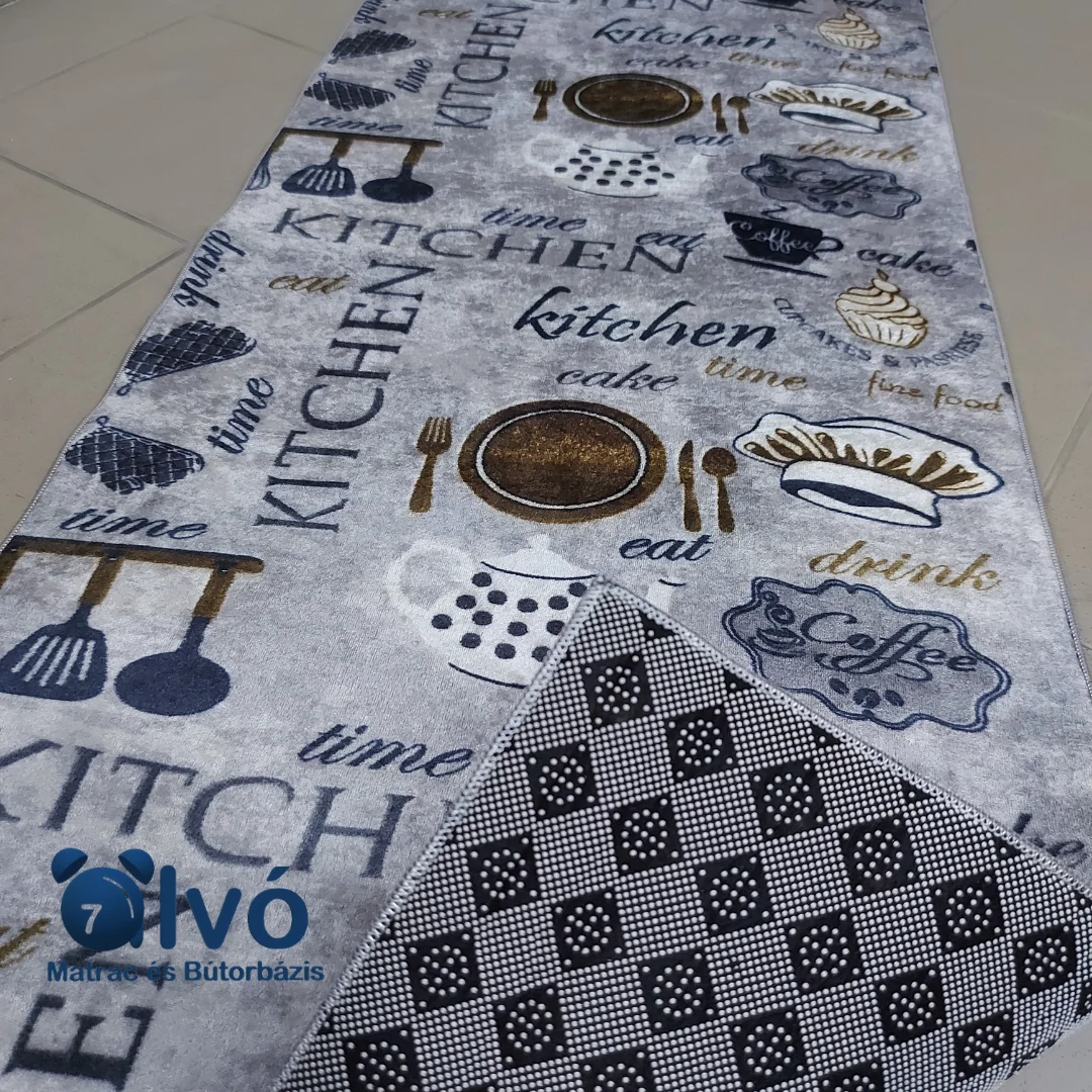 mosható konyhai szőnyeg szürke kitchen 60×180 cm és 70×200 cm 2 mosható konyhai szőnyeg szürke kitchen 60×180 cm és 70×200 cm 2