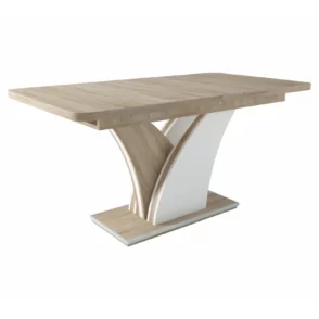 enzo asztal sonoma tölgy fehér színben, bővíthető asztallappal. A termék további színekben is elérhető!