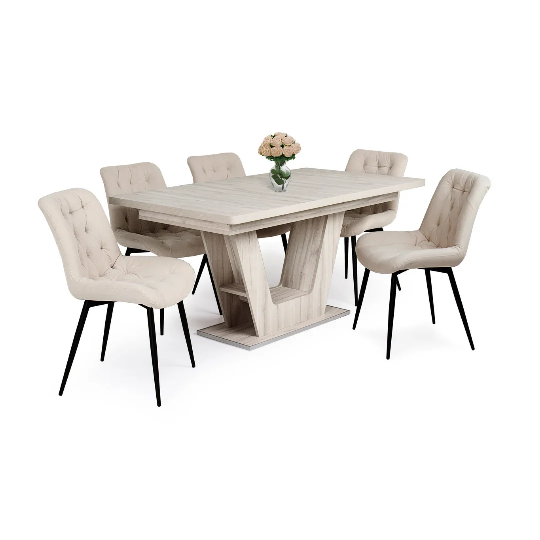Korina-szek-beige-Praga-asztal-justus-tolgy Korina-szek-beige-Praga-asztal-justus-tolgy