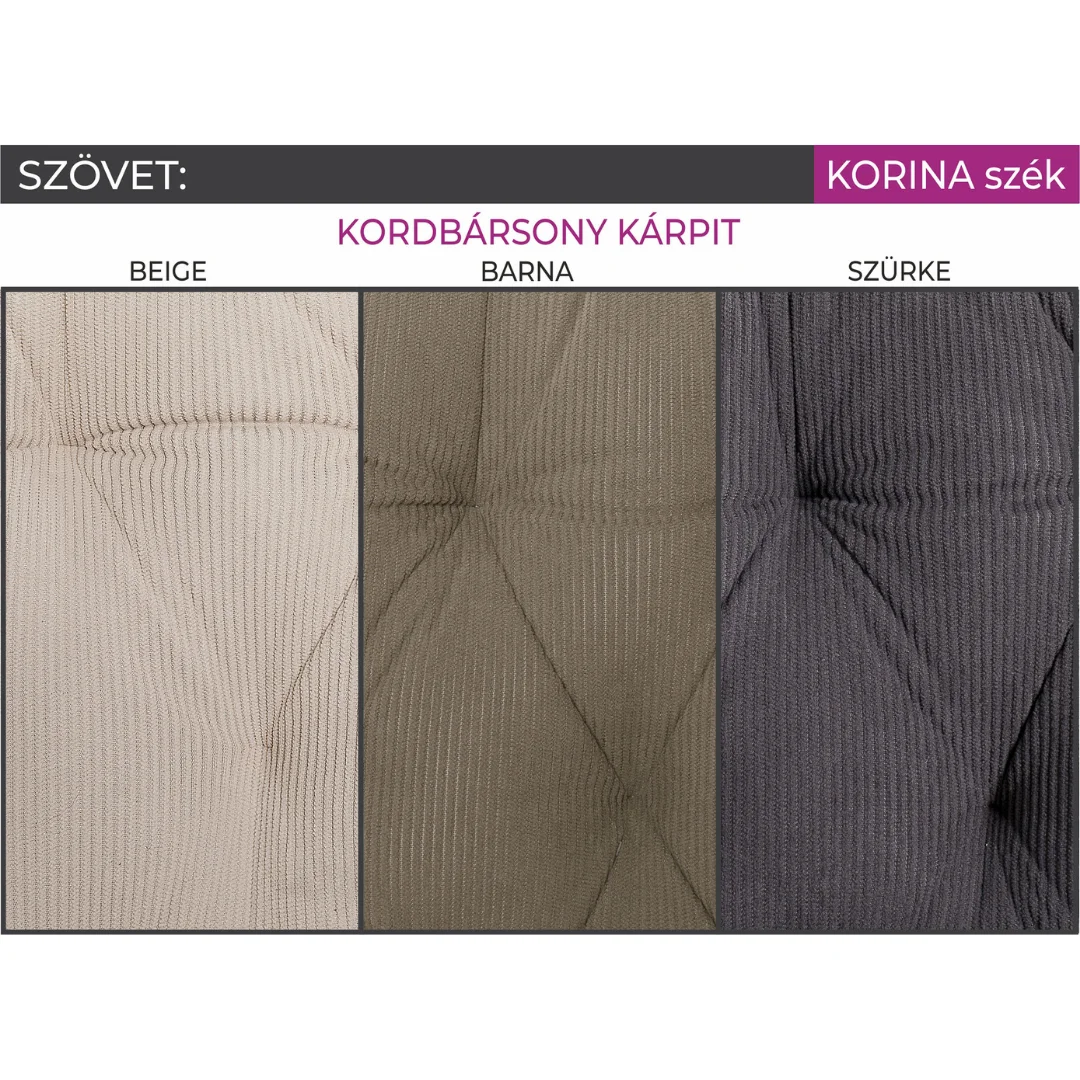 Korina-szek-szovet Korina-szek-szovet