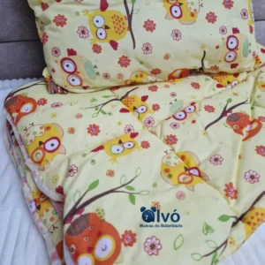 2 részes bagoly mintás gyermek ágyneműhuzat garnitúra. 1. osztályú minőség, ovis méretnek is megfelel.