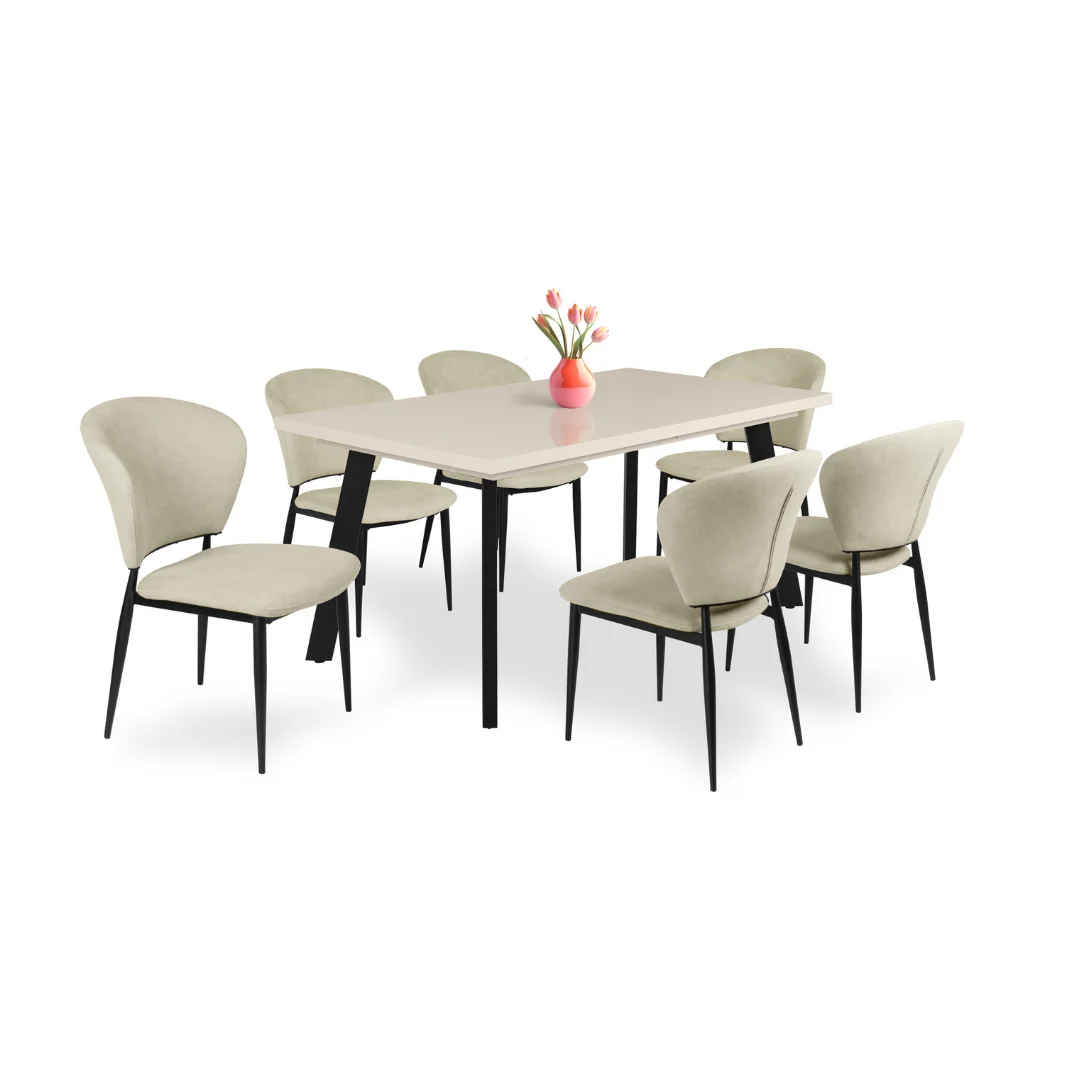 Magasfenyu-Linett-asztal-beige-Anett-szek-beige Magasfenyu-Linett-asztal-beige-Anett-szek-beige